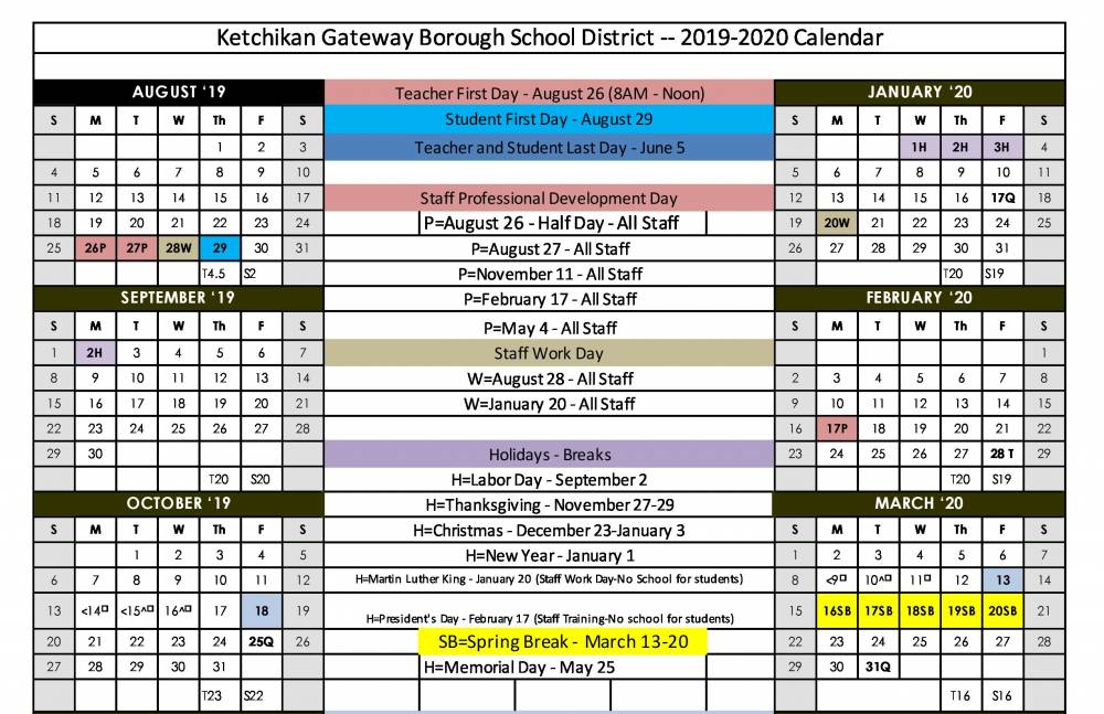 School district seeks input on draft calendars KRBD