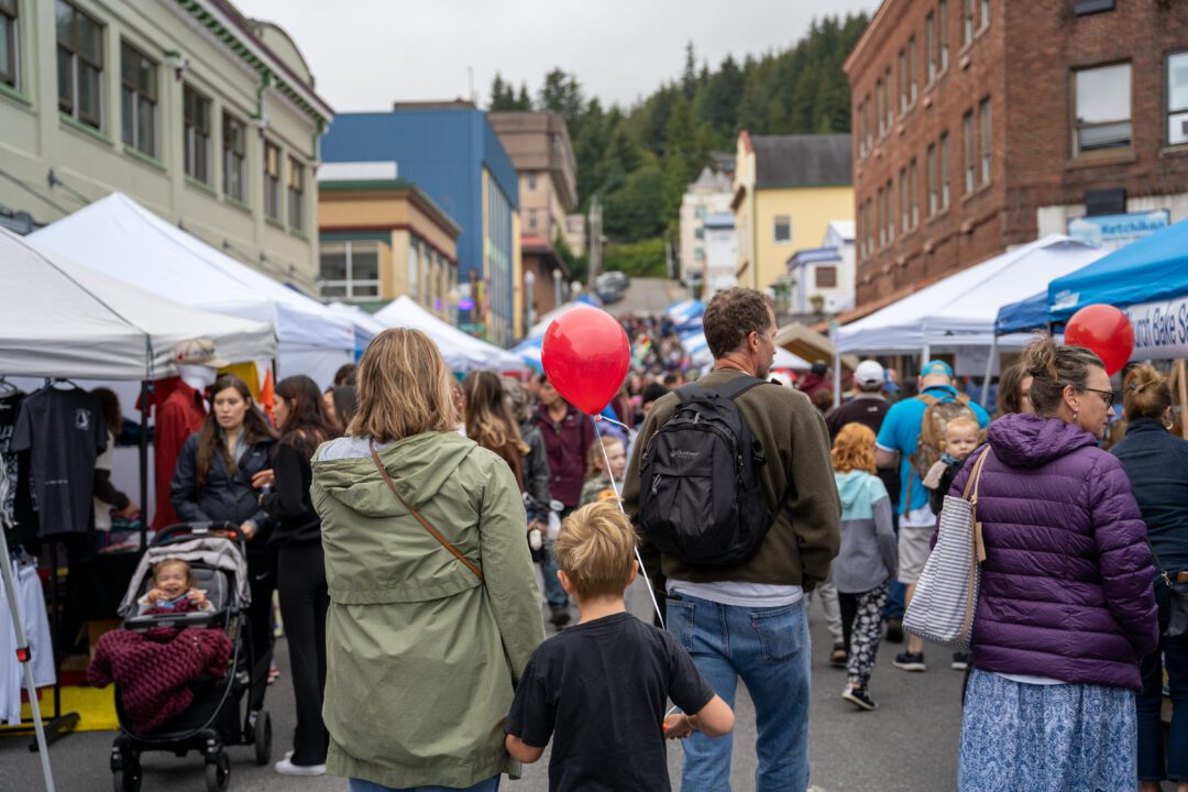 A postcard from the vendor's market at this year's Blueberry Arts